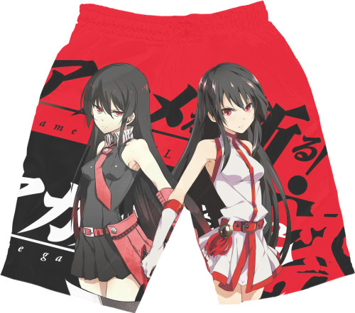 Men's Shorts 3D - Akame Ga Kill 3 - Mfest