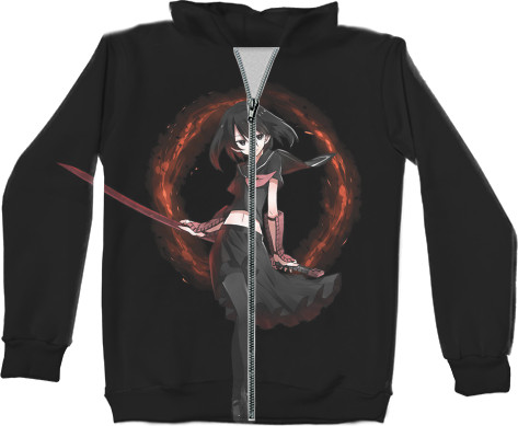 Unisex Zip-through Hoodie 3D - Akame Ga Kill 2 - Mfest