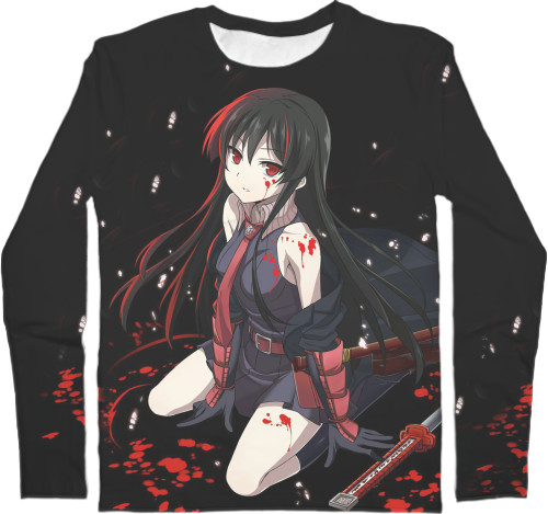 Men's Longsleeve Shirt 3D - Akame Ga Kill - Mfest