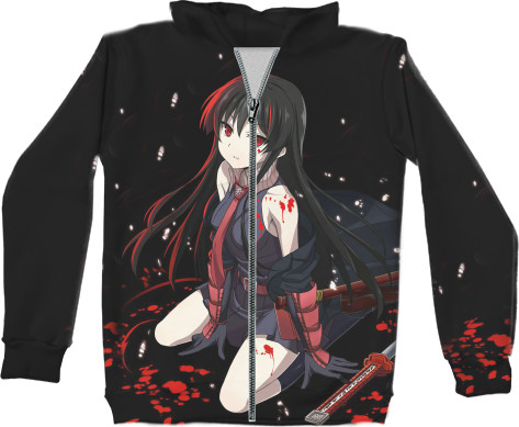 Kids' Zip-through Hoodie 3D - Akame Ga Kill - Mfest