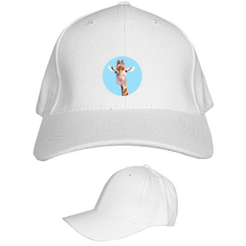 Kids' Baseball Cap 6-panel - giraffe bubble gum - Mfest