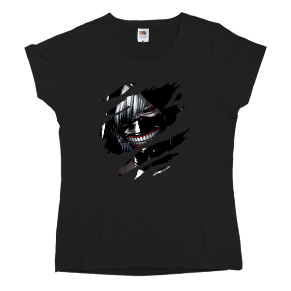 Women's T-shirt Fruit of the loom - tokyo ghoul art - Mfest