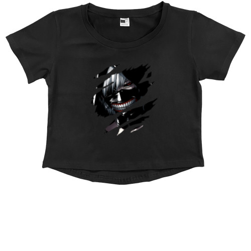 Kids' Premium Cropped T-Shirt - tokyo ghoul art - Mfest