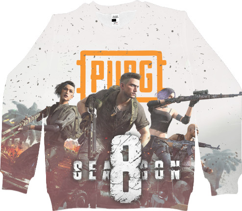 Women's Sweatshirt 3D - PUBG 8 СЕЗОН - Mfest