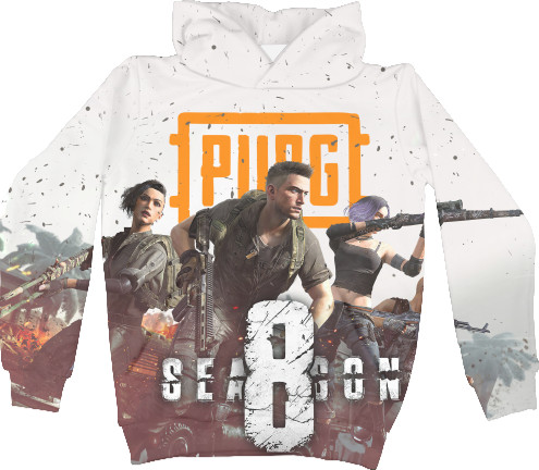 Unisex Hoodie 3D - PUBG 8 СЕЗОН - Mfest