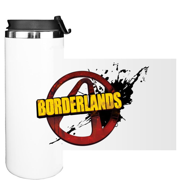 Water Bottle on Tumbler - borderlands logo - Mfest