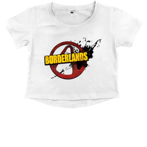 Kids' Premium Cropped T-Shirt - borderlands logo - Mfest