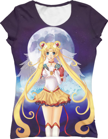 Women's T-Shirt 3D - sailor moon 2 - Mfest