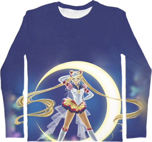 Men's Longsleeve Shirt 3D - sailor moon - Mfest