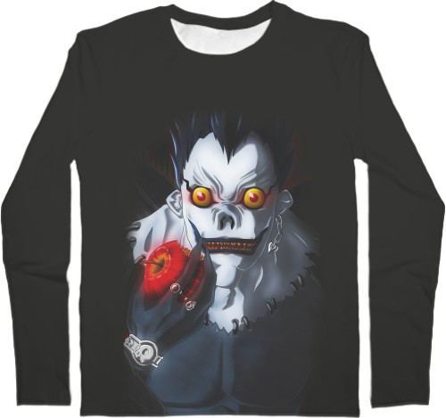 Футболка з Довгим Рукавом Чоловіча 3D - ryuk apple - Mfest