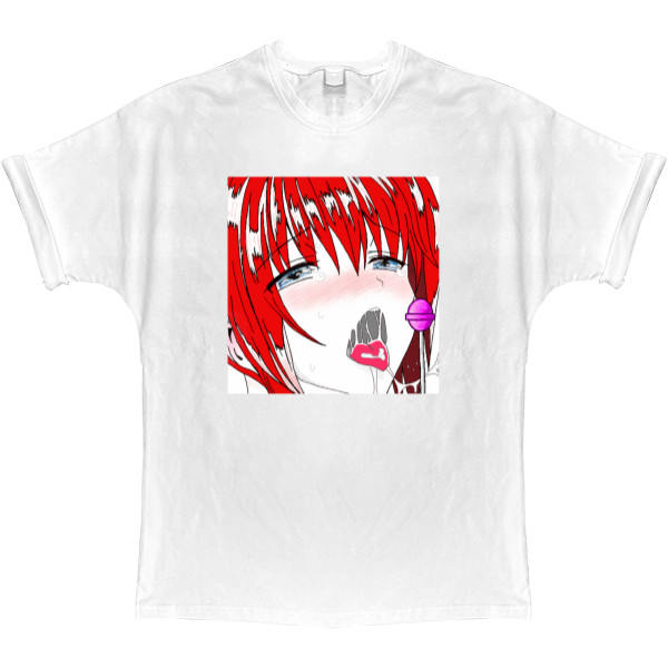 T-shirt Oversize - ahegao - Mfest