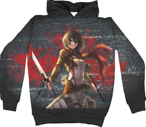 Unisex Hoodie 3D - Атака титанов - Mfest