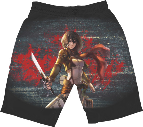 Men's Shorts 3D - Атака титанов - Mfest