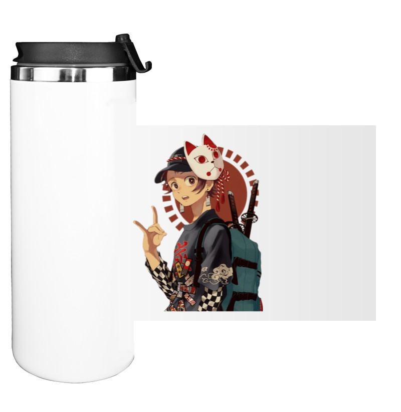 Water Bottle on Tumbler - TANJIRO KAMADO - Mfest