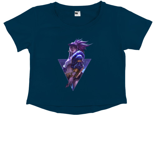 Women's Cropped Premium T-Shirt - akali league of legends - Mfest