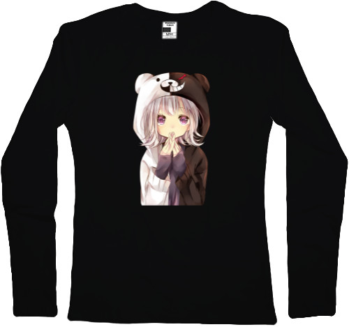 Women's Longsleeve Shirt - cute panda anime girl - Mfest