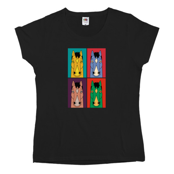 Women's T-shirt Fruit of the loom - bojack art - Mfest