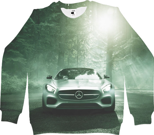 Men's Sweatshirt 3D - mercedes - Mfest