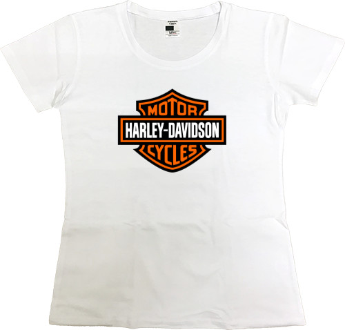 Футболка Премиум Женская - Harley-Davidson logo - Mfest