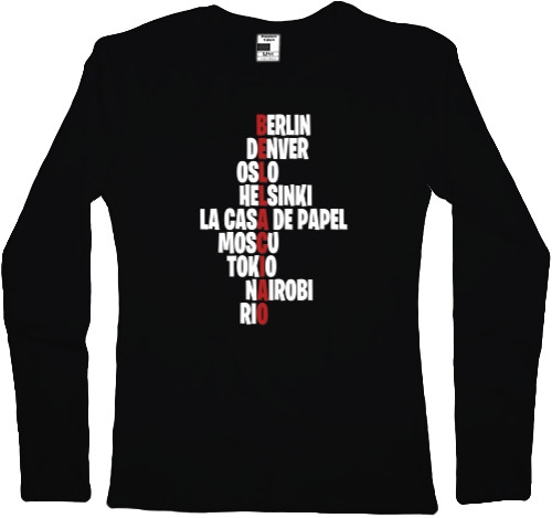 Women's Longsleeve Shirt - LA CASA DE PAPEL 2 - Mfest