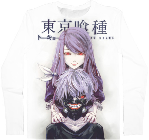 Men's Longsleeve Shirt 3D - tokyo ghoul 3 - Mfest