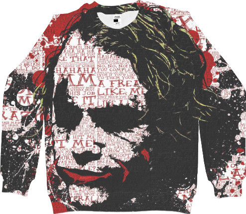 Men's Sweatshirt 3D - joker - Mfest