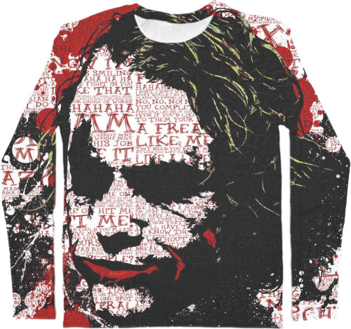 Kids' Longsleeve Shirt 3D - joker - Mfest