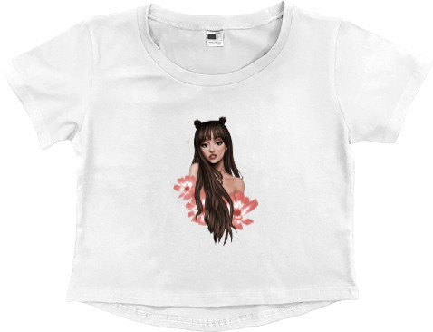 Women's Cropped Premium T-Shirt - ariana grande 4 - Mfest