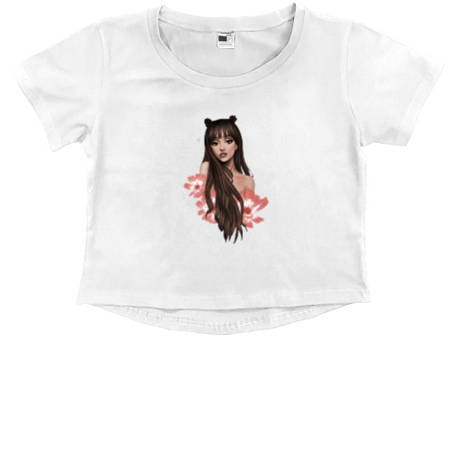 Kids' Premium Cropped T-Shirt - ariana grande 4 - Mfest