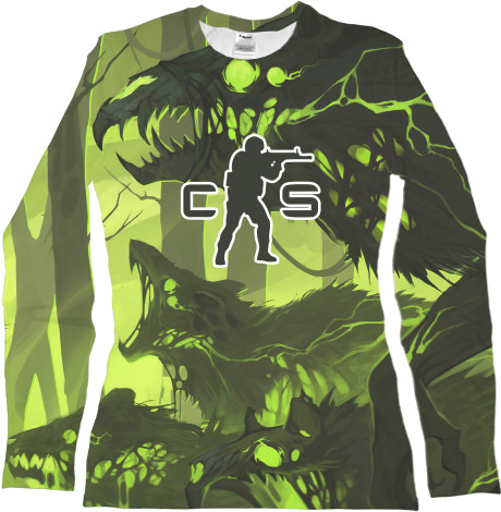 Women's Longsleeve Shirt 3D - Cs go skin Virus - Mfest