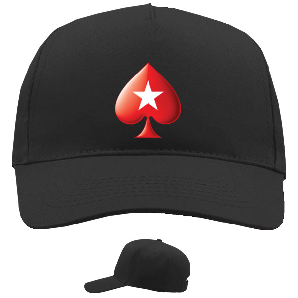 Кепка 5-панельная - poker stars logo 2 - Mfest