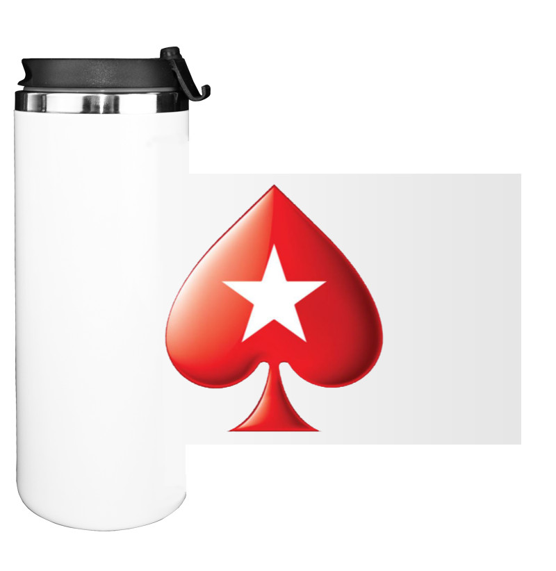 Water Bottle on Tumbler - poker stars logo 2 - Mfest