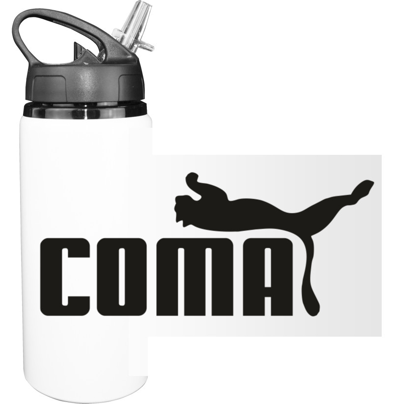 Прикольные надписи - Sport Water Bottle - COMA 2 - Mfest