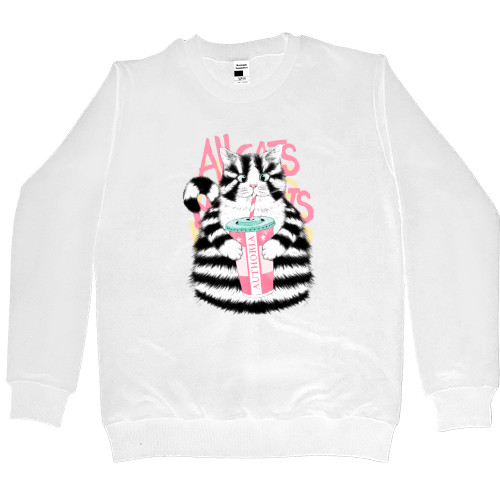 Women's Premium Sweatshirt - cat grabs - Mfest