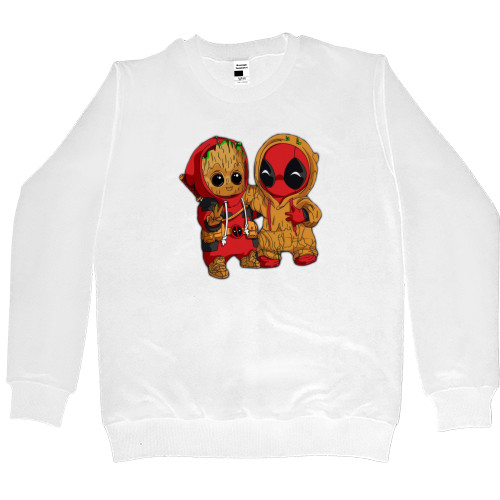 Women's Premium Sweatshirt - baby groot and Deadpool - Mfest