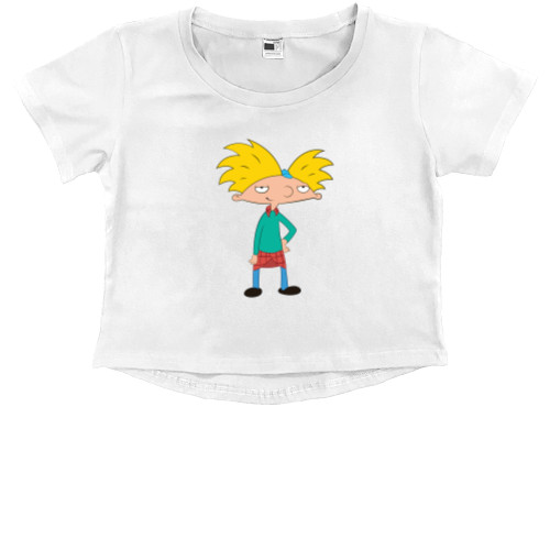 Kids' Premium Cropped T-Shirt - hey arnold - Mfest