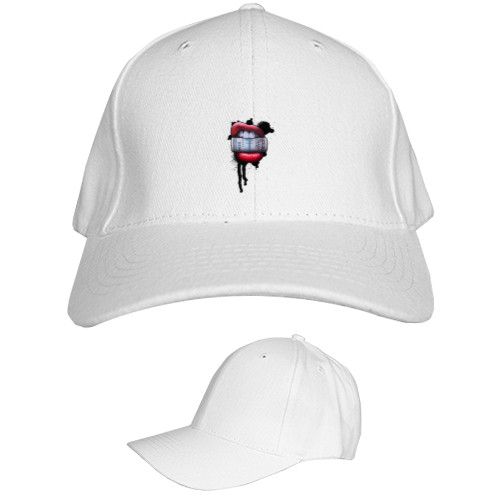 Kids' Baseball Cap 6-panel - dollar lips 2 - Mfest