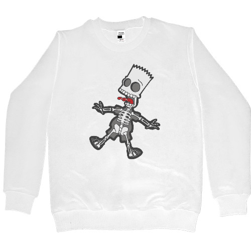 Kids' Premium Sweatshirt - bart simpson (СКЕЛЕТ) - Mfest