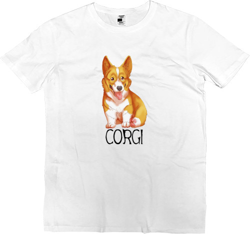 Футболка Преміум Чоловіча - corgi - Mfest