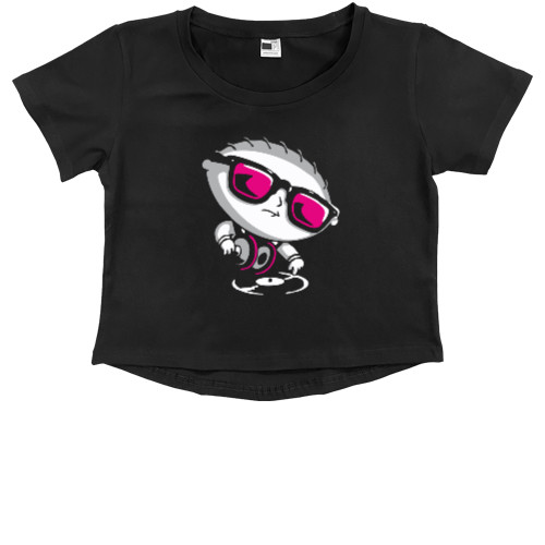 Kids' Premium Cropped T-Shirt - DJ Стьюи - Mfest