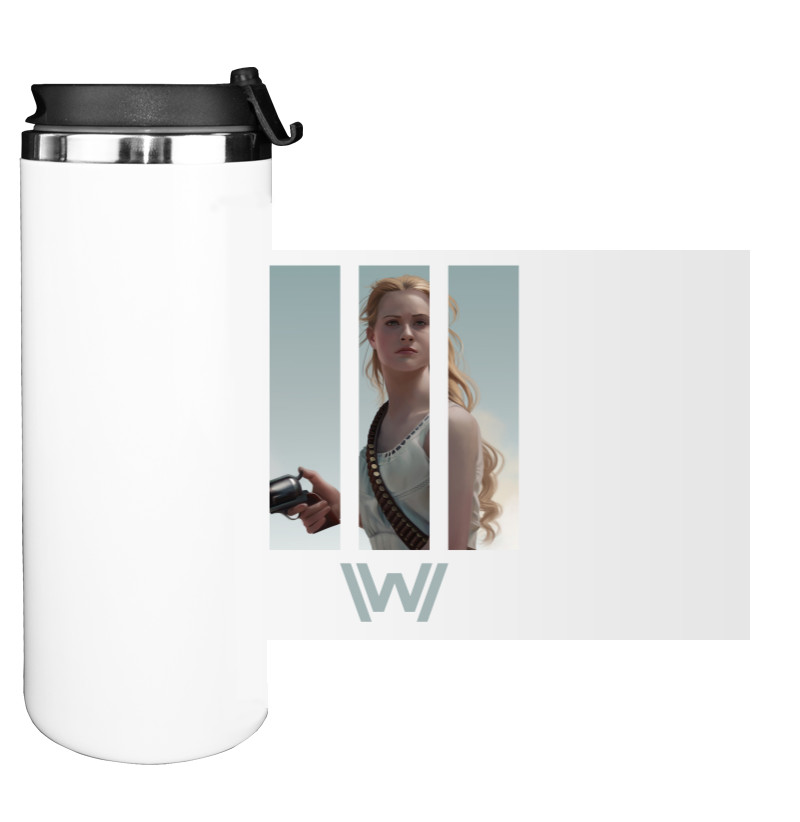 Water Bottle on Tumbler - Мир Дикого Запада Долорес Абернати - Mfest