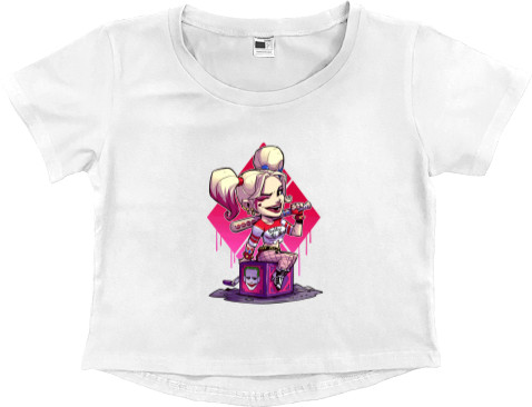 Women's Cropped Premium T-Shirt - Harley Quinn - Mfest