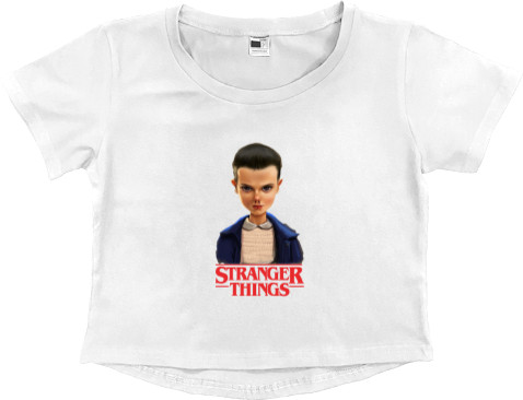 Women's Cropped Premium T-Shirt - Stranger Things 6 - Mfest