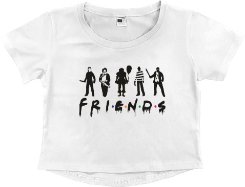 Women's Cropped Premium T-Shirt - FRIENDS - Mfest