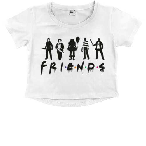 Kids' Premium Cropped T-Shirt - FRIENDS - Mfest