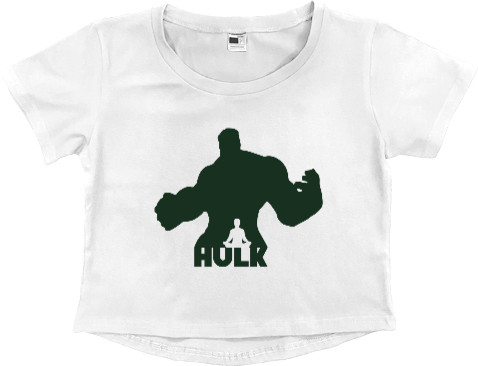 Women's Cropped Premium T-Shirt - HULK - Mfest