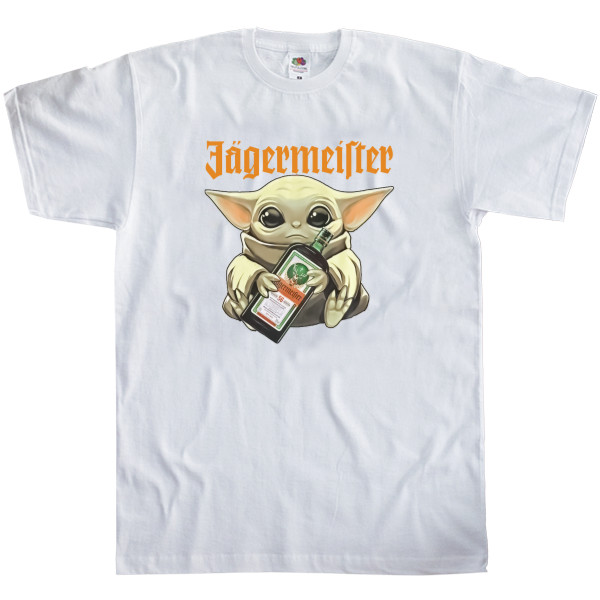 Футболка Класика Чоловіча Fruit of the loom - BABY YODA Yegermester - Mfest