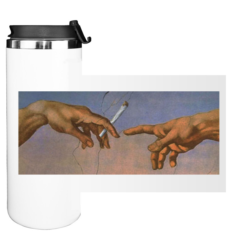 Water Bottle on Tumbler - HAND OF GOD TEE - Mfest