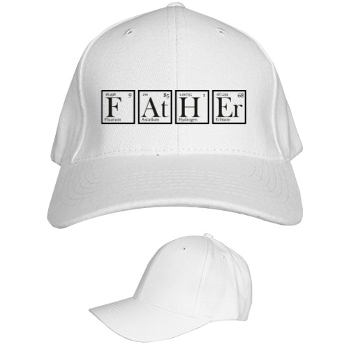 Kids' Baseball Cap 6-panel - химические элементы - Mfest