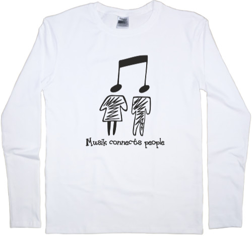 Kids' Longsleeve Shirt - MUSIK CONNECTS PEOPLE - Mfest